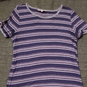Striped Short Sleeve Top